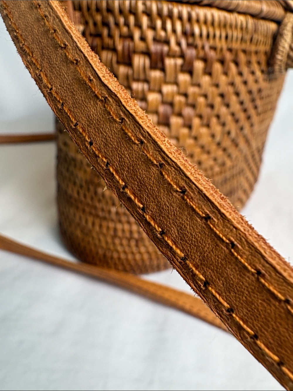 Folk Fortune x Madewell Hand Woven Rattan Bali Bag - EUC - Picture 12 of 12
